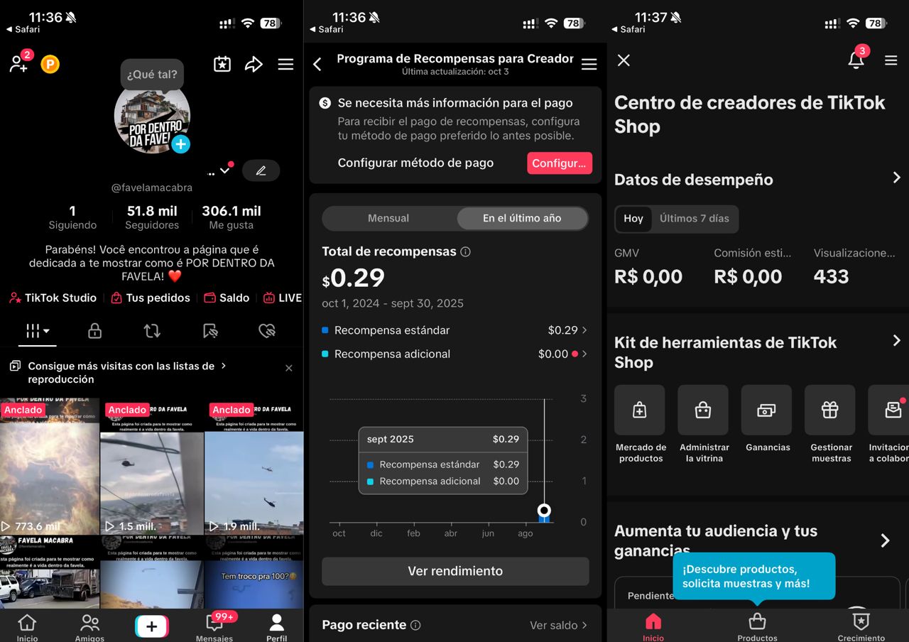 Venta 📢 TikTok 𝗠𝗼𝗻𝗲𝘁𝗶𝘇𝗮𝗱𝗼𝘀 Con Creator Rewards&nbsp;